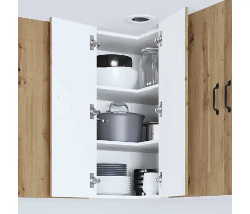 Virtuvės Spintelė Su Lentyna Amatininkų Ąžuolas 57 X 57 X 80 Cm