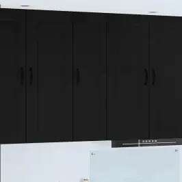 Virtuvės Spintelė Su Saugykla Kalmar Juoda 30 X 31 X 100 Cm