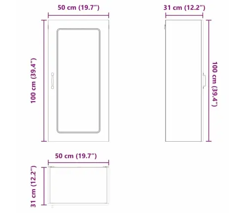 Köögikapp Ladustamisega Kalmar Valge 50 X 31 X 100 Cm Tehispuit