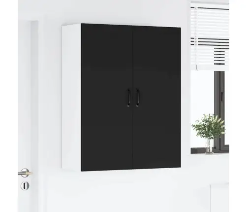 Virtuves Sienas Skapītis Ar Plauktu Melna 80 X 31 X 100 Cm Vidaxl