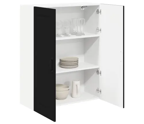 Virtuves Sienas Skapītis Ar Plauktu Melna 80 X 31 X 100 Cm Vidaxl