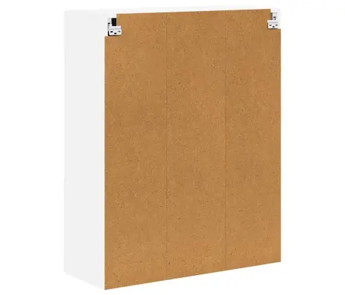 Virtuves Sienas Skapītis Ar Plauktu Augsta Spīduma Baltā Krāsa Vidaxl