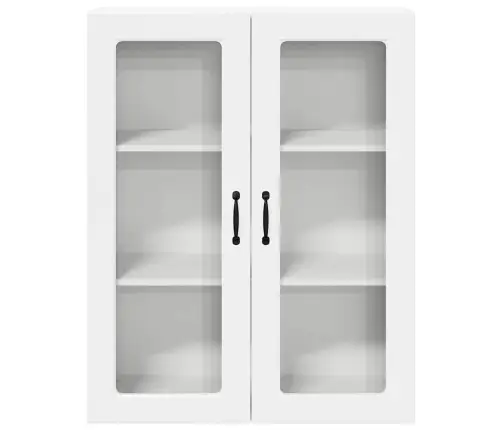 Virtuves Sienas Skapītis Ar Plauktu Augsta Spīduma Baltā Krāsa Vidaxl