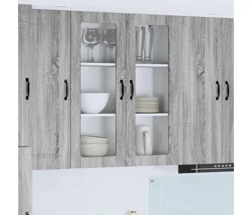 Virtuves Sienas Skapītis Pelēks Sonoma 80 X 31 X 100 Cm Vidaxl