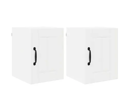 Virtuvės Spintelė 2 Pcs Balta 30 X 31 X 40 Cm Apdirbta Mediena