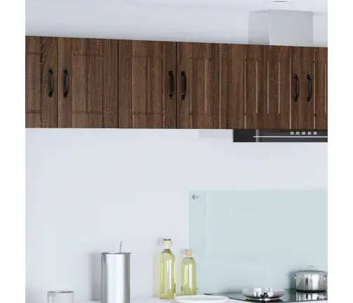 Köögikapp 2 Pcs Pruun Tamme 30 X 31 X 40 Cm Tehispuit