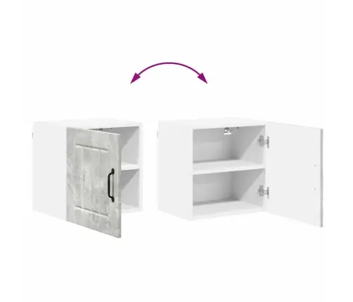 Virtuves Sienas Skapītis 2 Pcs Betona Pelēks 40 X 31 X 40 Cm Vidaxl