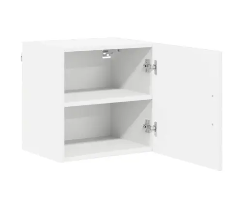 Virtuves Sienas Skapītis 2 Pcs Augsta Spīduma Baltā Krāsa Vidaxl