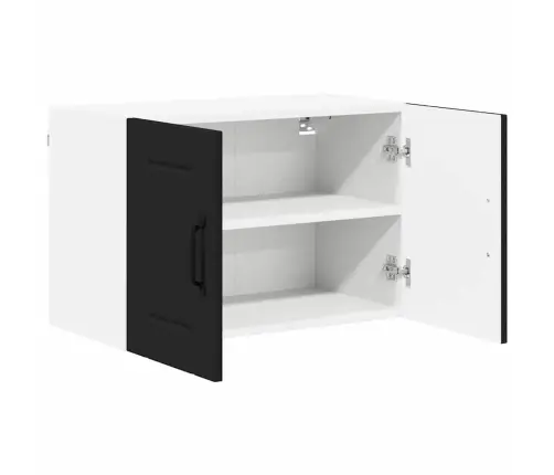 Virtuves Sienas Skapītis Ar Plauktu Melna 60 X 31 X 40 Cm Vidaxl