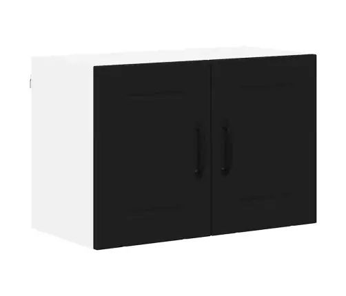 Virtuves Sienas Skapītis Ar Plauktu Melna 60 X 31 X 40 Cm Vidaxl