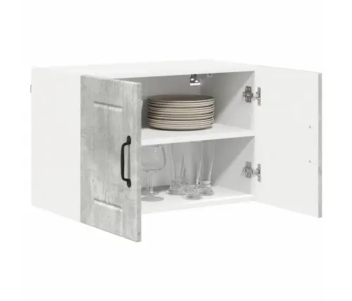 Seinakapp Kööki Uksega Betoonhall 60 X 31 X 40 Cm Tehispuit