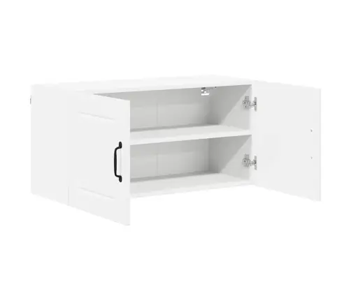 Virtuves Sienas Skapītis Ar Plauktu Augsta Spīduma Baltā Krāsa Vidaxl