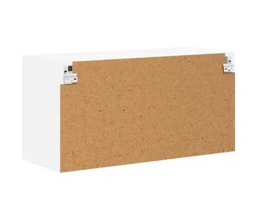 Virtuvės Spintelė Aukštai Blizganti Balta 80 X 31 X 40 Cm