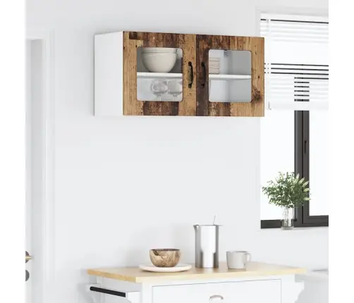 Virtuves Sienas Skapītis Ar Plauktu Vecs Koks 80 X 31 X 40 Cm Vidaxl