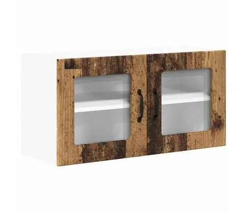 Virtuves Sienas Skapītis Ar Plauktu Vecs Koks 80 X 31 X 40 Cm Vidaxl