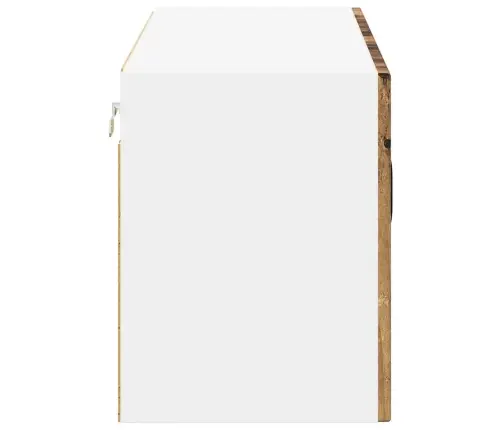 Virtuves Sienas Skapītis Ar Plauktu Vecs Koks 80 X 31 X 40 Cm Vidaxl