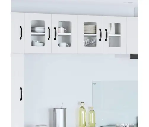 Virtuvės Spintelė 2 Pcs Balta 60 X 31 X 40 Cm Apdirbta Mediena