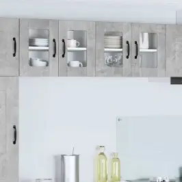 Virtuves Skapis Betona Pelēks 60 X 31 X 40 Cm Inženierijas Koks Vidaxl