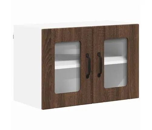 Virtuves Sienas Skapji 2 Pcs Brūns Ozols 60 X 31 X 40 Cm Vidaxl