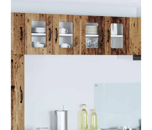 Virtuvės Spintelė 2 Pcs Senas Medis 60 X 31 X 40 Cm