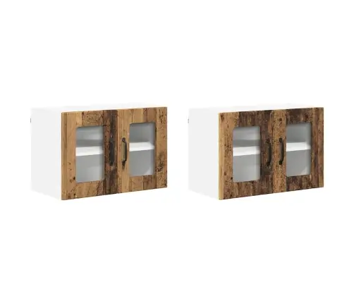 Virtuvės Spintelė 2 Pcs Senas Medis 60 X 31 X 40 Cm