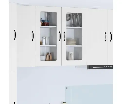 Köögikapp 2 Pcs Valge 40 X 31 X 80 Cm Tehispuit