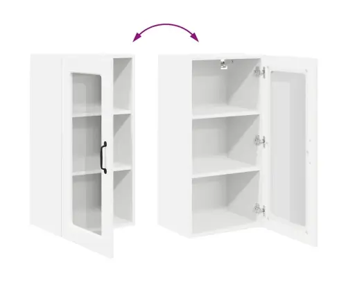 Köögikapp 2 Pcs Valge 40 X 31 X 80 Cm Tehispuit