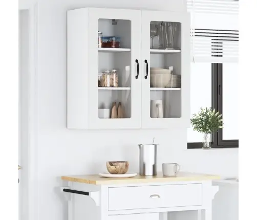 Virtuvės Spintelė 2 Pcs Aukštai Blizganti Balta 40 X 31 X 80 Cm