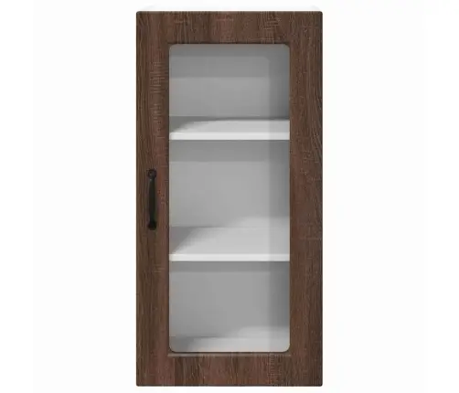 Virtuves Sienas Skapītis 2 Pcs Brūns Ozols 40 X 31 X 80 Cm Vidaxl