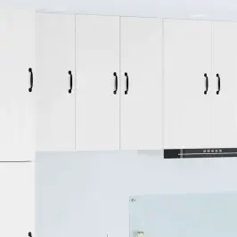 Virtuvės Spintelė 2 Pcs Balta 30 X 31 X 80 Cm Apdirbta Mediena