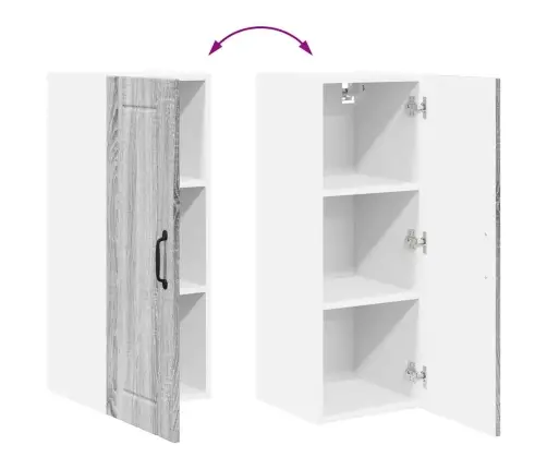 Virtuvės Spintelė Pilkas Sonoma 30 X 31 X 80 Cm