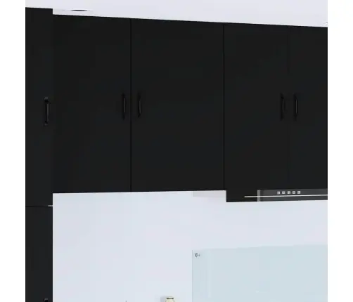 Virtuvės Spintelė Juoda 50 X 31 X 80 Cm Apdirbta Mediena