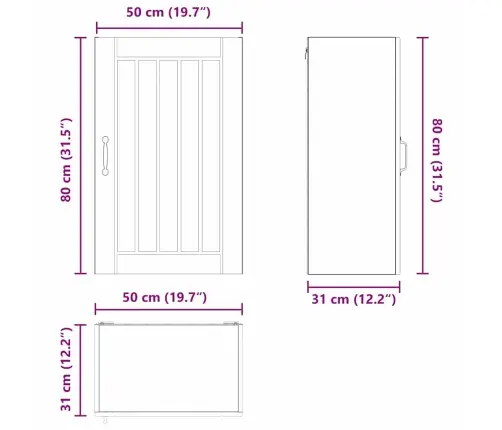 Virtuvės Spintelė Juoda 50 X 31 X 80 Cm Apdirbta Mediena
