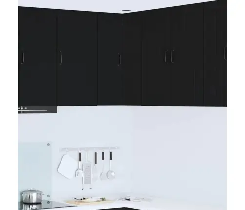 Virtuvės Spintelė Juoda 57 X 57 X 80 Cm Apdirbta Mediena