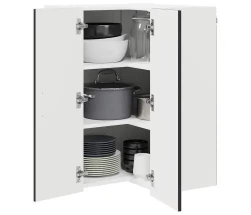 Virtuvės Spintelė Juoda 57 X 57 X 80 Cm Apdirbta Mediena