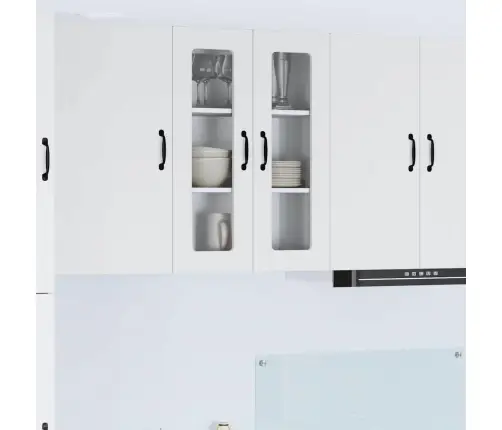 Virtuves Sienas Skapītis Ar Plauktu Balts 60 X 31 X 80 Cm Vidaxl