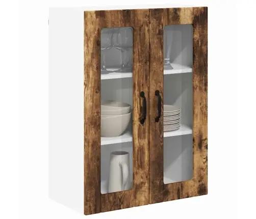 Virtuves Sienas Skapītis Ar Durvīm Dūmaka Ozols 60 X 31 X 80 Cm Vidaxl