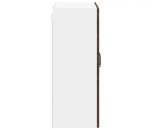 Virtuves Sienas Skapītis Ar Plauktu Brūns Ozols 60 X 31 X 80 Cm Vidaxl