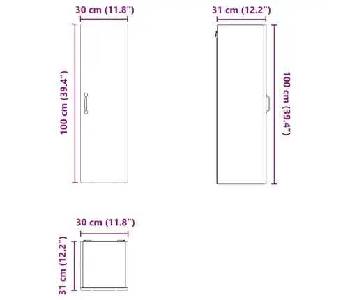 Virtuvės Spintelė Balta 30 X 31 X 100 Cm Apdirbta Mediena