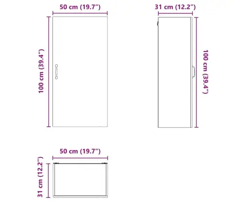 Virtuvės Spintelė Amatininkų Ąžuolas 50 X 31 X 100 Cm