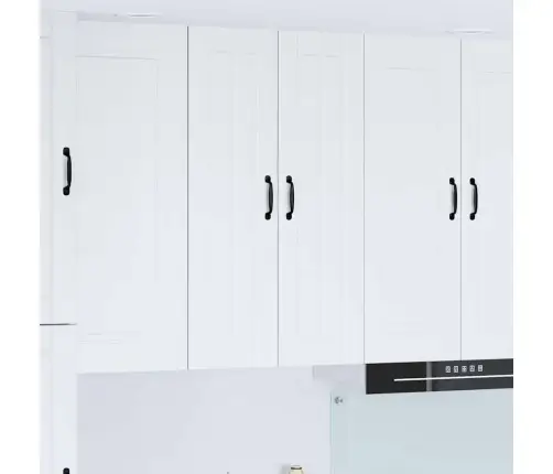 Virtuves Sienas Skapītis Ar Plauktu Balts 60 X 31 X 100 Cm Vidaxl