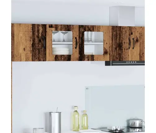 Virtuves Sienas Skapītis Ar Plauktu Vecs Koks 80 X 31 X 40 Cm Vidaxl