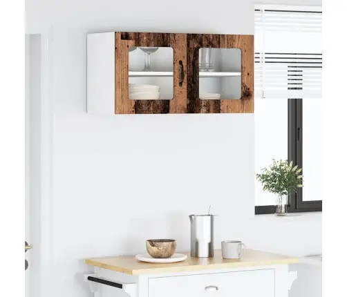 Virtuves Sienas Skapītis Ar Plauktu Vecs Koks 80 X 31 X 40 Cm Vidaxl