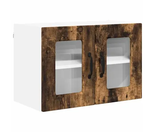 Virtuvės Sieninė Spintelė 2 Pcs Rūkyta Ąžuolas 60 X 31 X 40 Cm