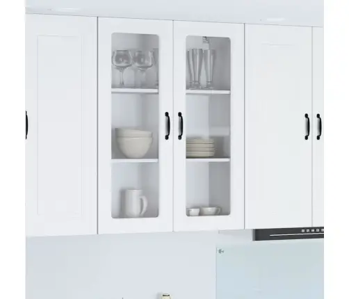 Virtuves Sienas Skapītis Ar Plauktu Balts 80 X 31 X 100 Cm Vidaxl