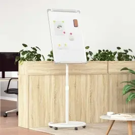 Magnētiskā Tāfele Pelēka Un Balta 62 X 62,5 X 197 Cm Eps Vidaxl