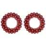 Ziemassvētku Bumbu Vainagi 2 Pcs Sarkana 33 X 33 X 7 Cm Vidaxl