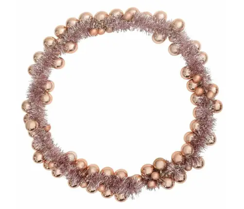 Ziemassvētku Bumbu Virtene Rozā Zelts 186 Cm Polistirols Vidaxl