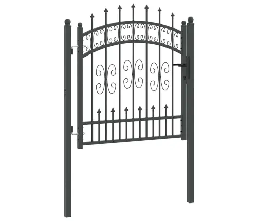 Žoga Vārti Ar Speara Augšdaļu Pelēka 103 X 100 Cm Tērauds Vidaxl