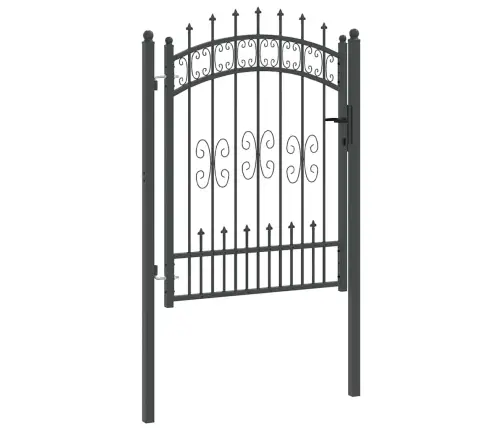 Žoga Vārti Ar Speara Augšdaļu Pelēka 103 X 125 Cm Tērauds Vidaxl